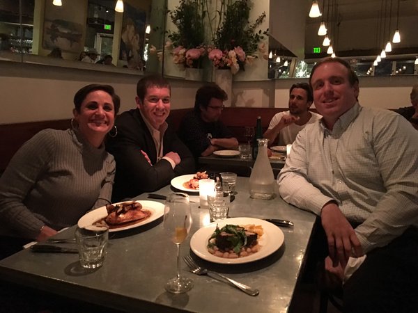 Some of AcheiveIt's executives enjoying dinner at the Chief Strategy Officer Summit. 