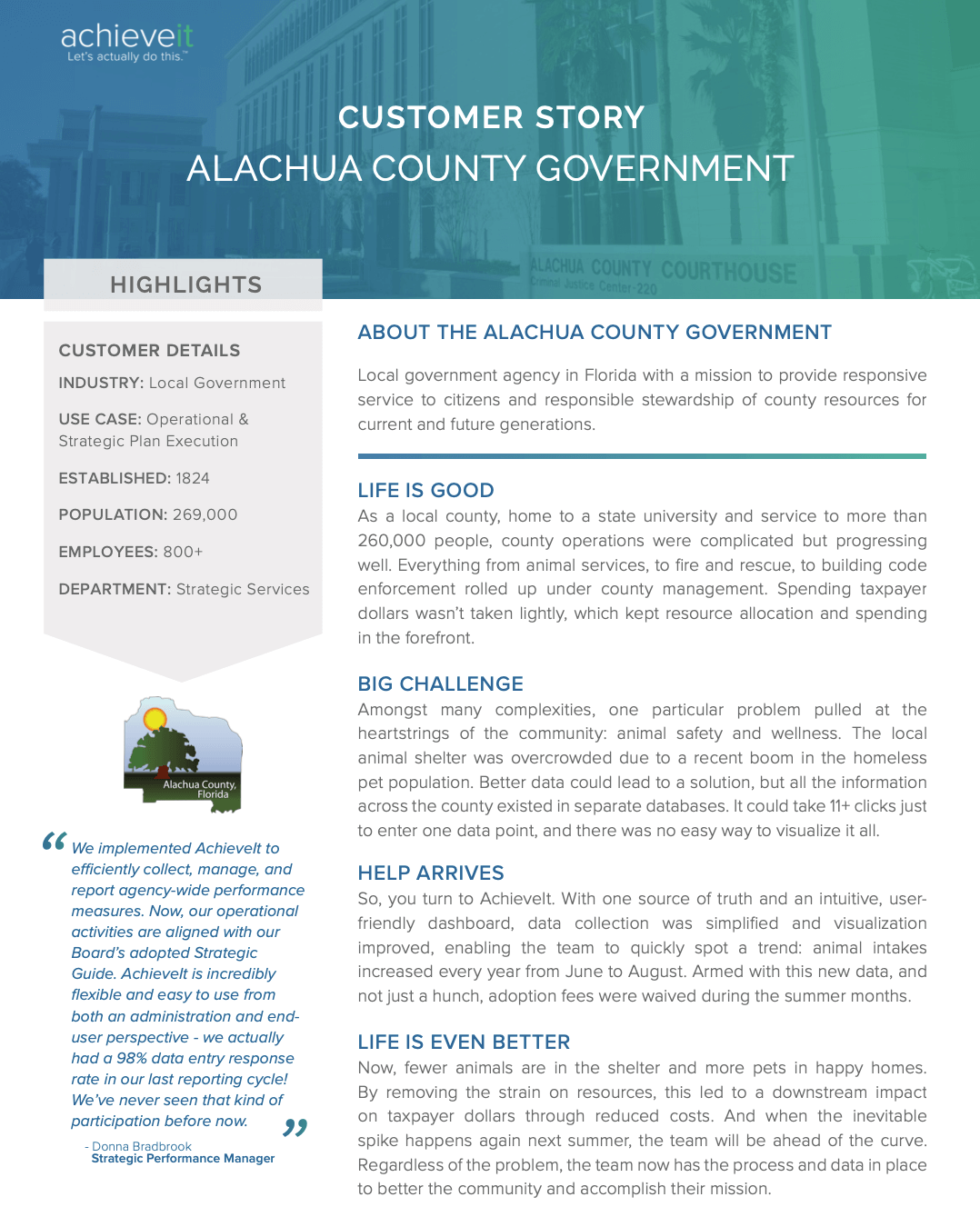 Customer Story - Alachua County Government