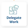 delegate work step